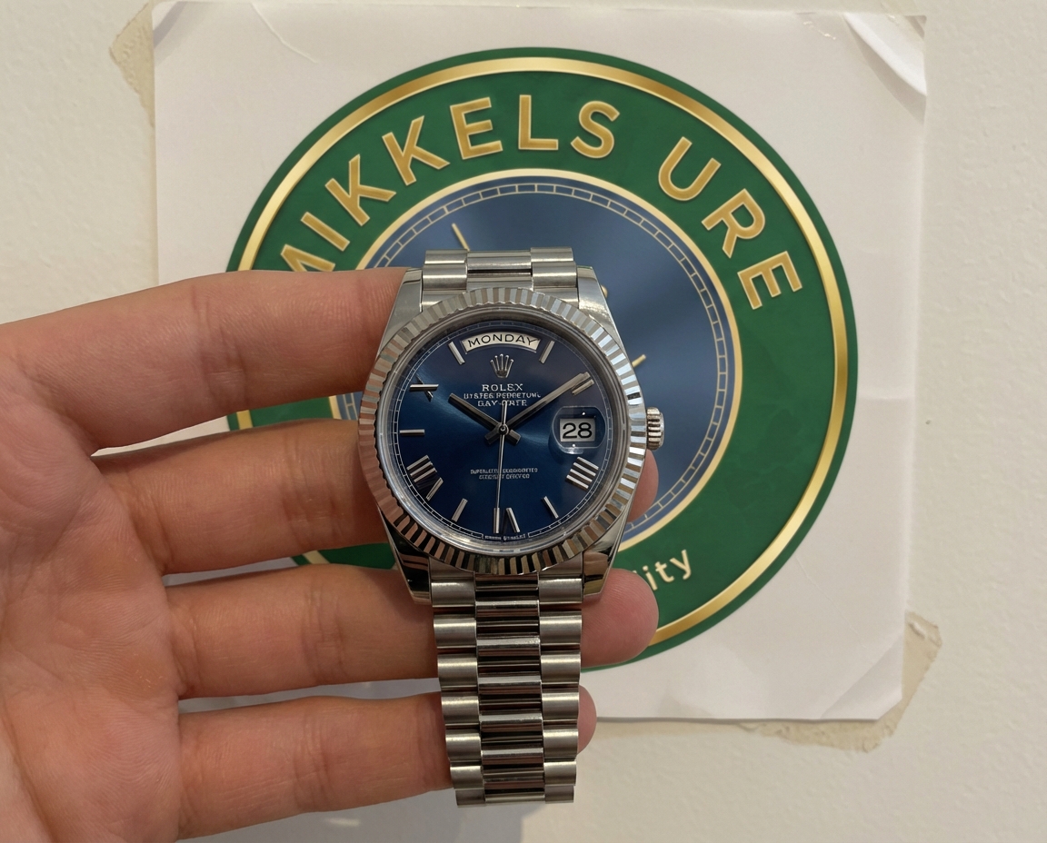 Rolex Daydate 40mm blå urskive